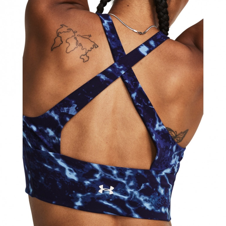 Damski top treningowy Under Armour Project Rock LG Crssover Top Pt - granatowy