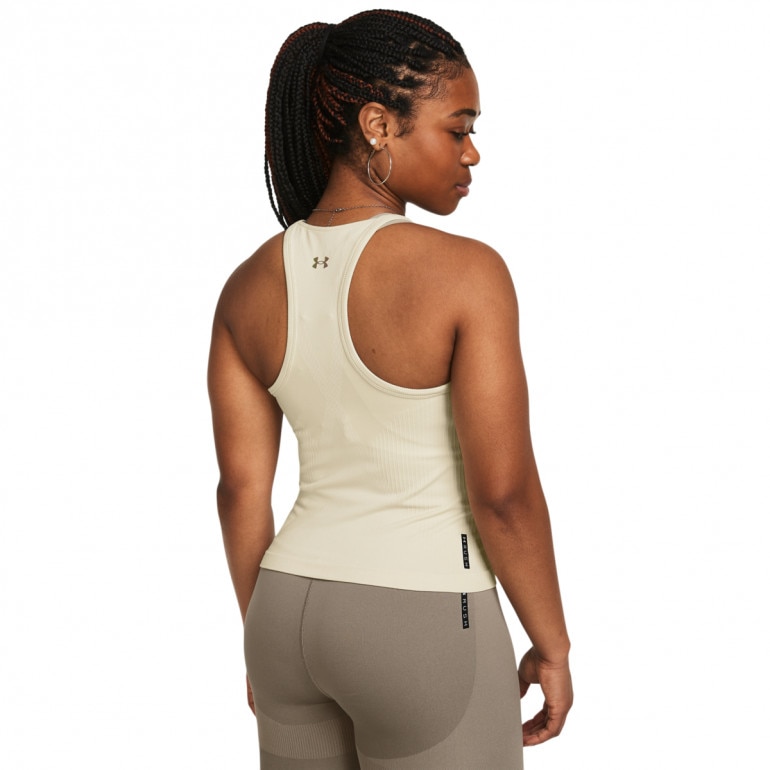 Damski top treningowy Under Armour Vanish Elite Seamless Tank - kremowy