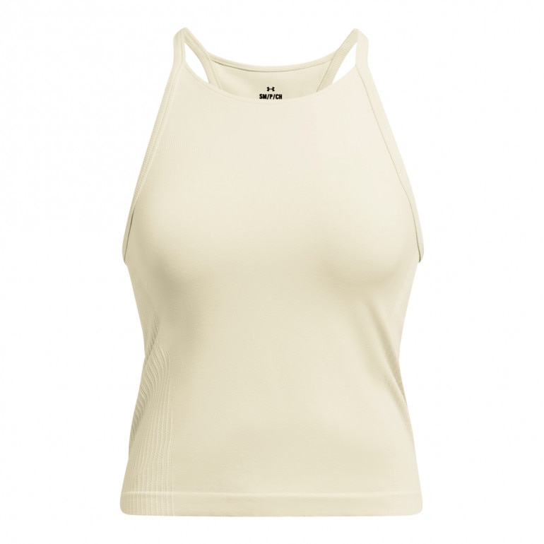 Damski top treningowy Under Armour Vanish Elite Seamless Tank - kremowy
