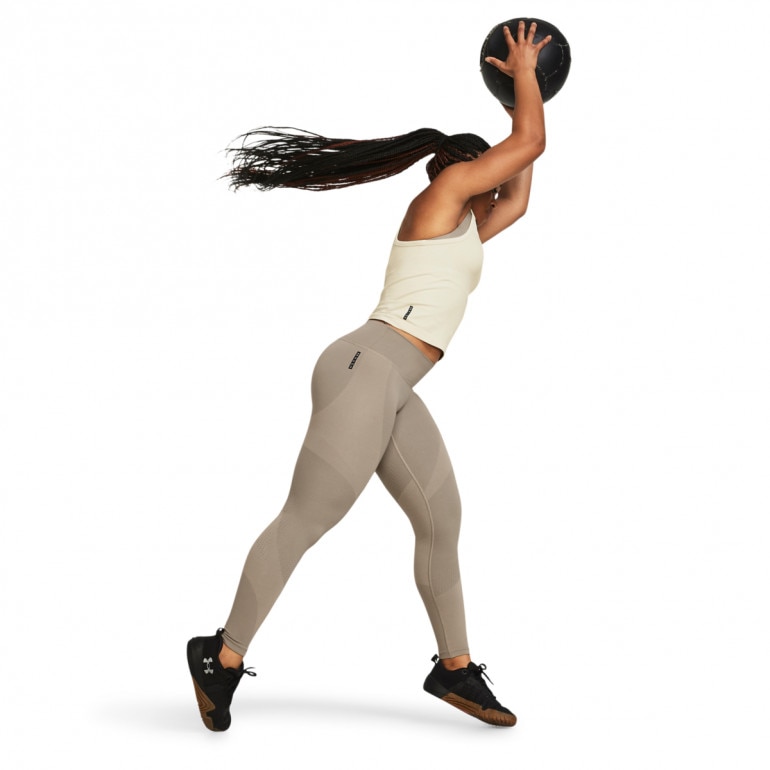 Damski top treningowy Under Armour Vanish Elite Seamless Tank - kremowy