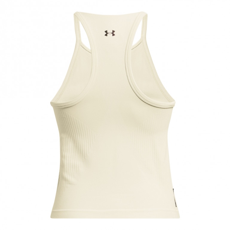 Damski top treningowy Under Armour Vanish Elite Seamless Tank - kremowy