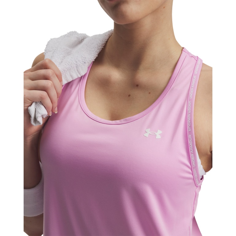 Damski top treningowy Under Armour Tech Knockout Tank - różowy