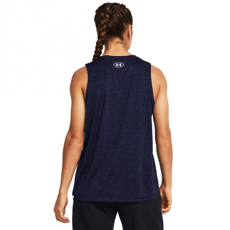 Damski top treningowy Under Armour Tech Tank Twist - granatowy 