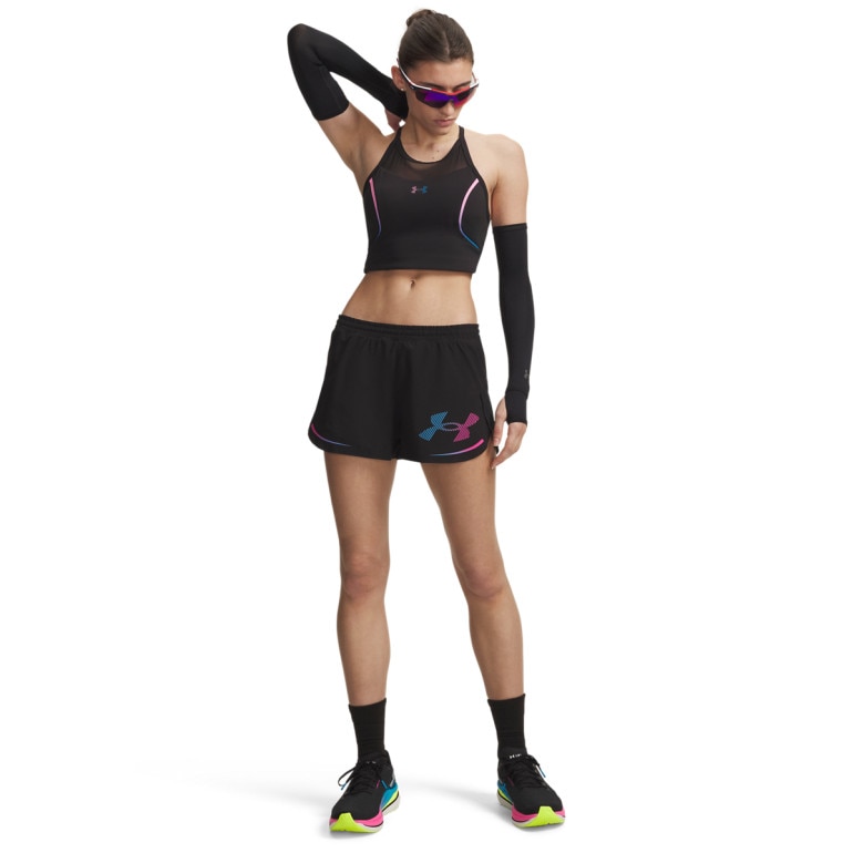Damski top do biegania Under Armour UA Velociti Elite Crop Tank - czarny