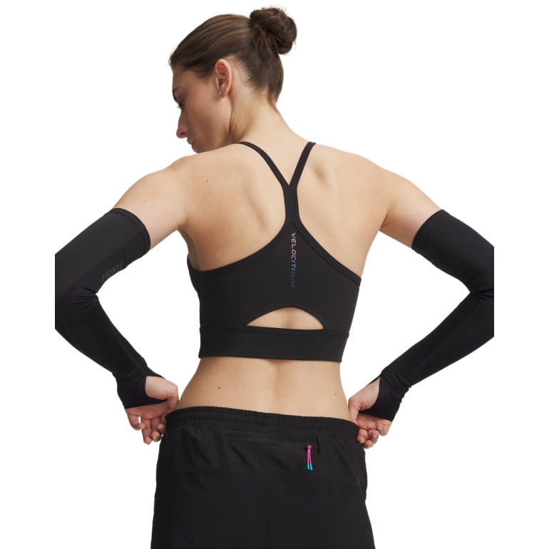 Damski top do biegania Under Armour UA Velociti Elite Crop Tank - czarny