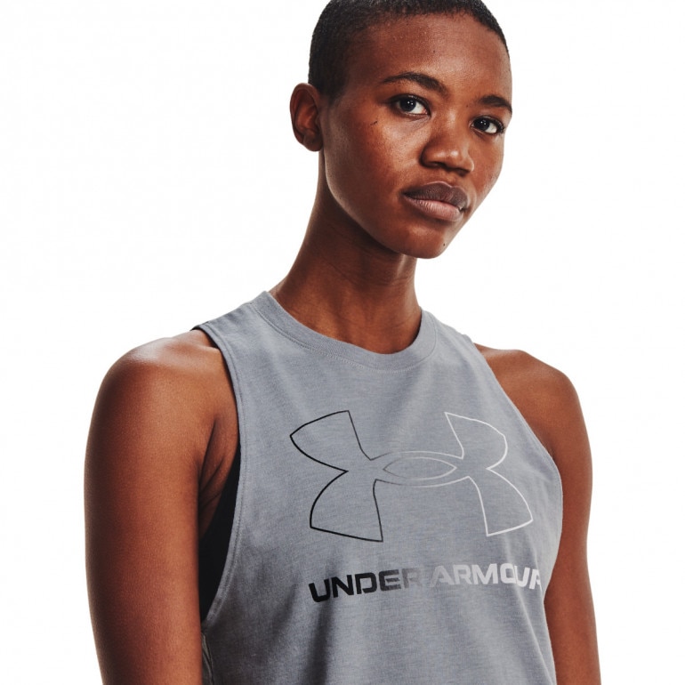 Damski top Under Armour UA Live Rival Tank - szary