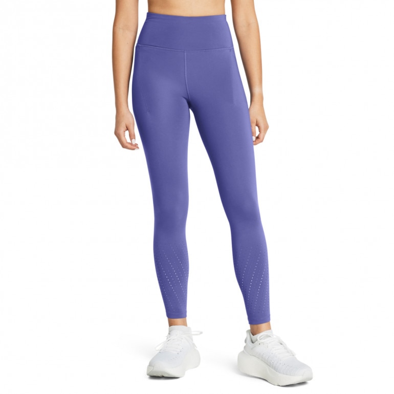 Damskie legginsy do biegania Under Armour UA Launch Elite Ankle Tights - fioletowe
