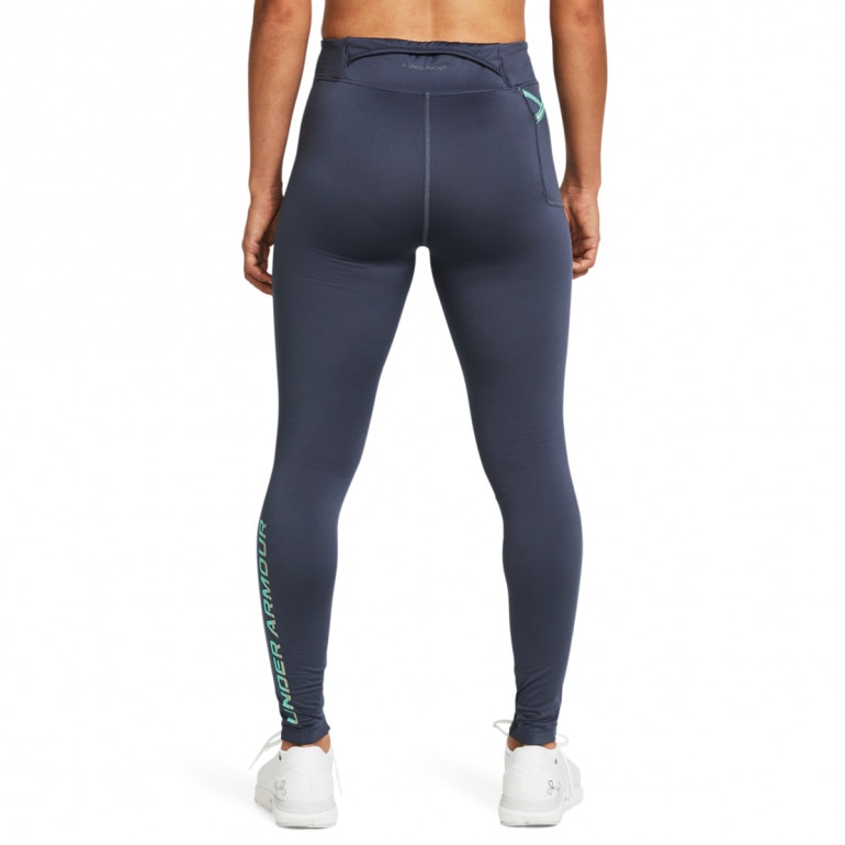 Damskie legginsy do biegania Under Armour UA Qualifier Cold Tight - miętowe