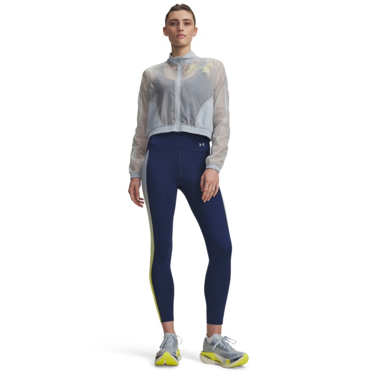 Damskie legginsy do biegania Under Armour UA Velociti Ankle Prt Tights - granatowe
