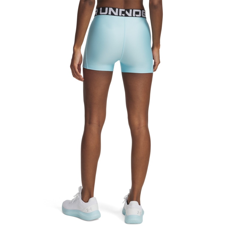 Damskie legginsy krótkie treningowe Under Armour UA Hg Authentics Shorty  - niebieskie