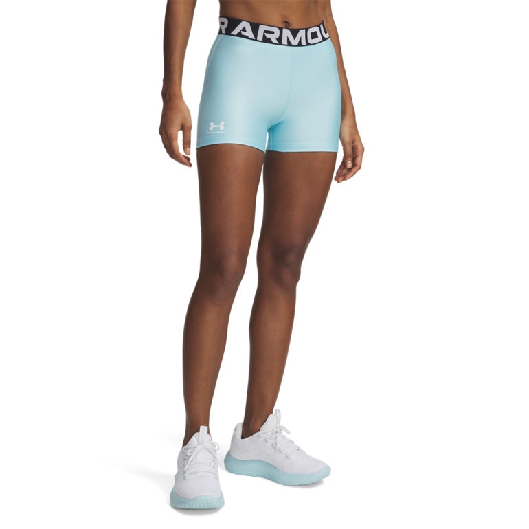 Damskie legginsy krótkie treningowe Under Armour UA Hg Authentics Shorty  - niebieskie