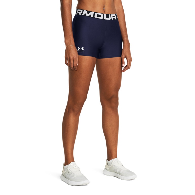 Damskie legginsy krótkie treningowe Under Armour UA HG Shorty - granatowe