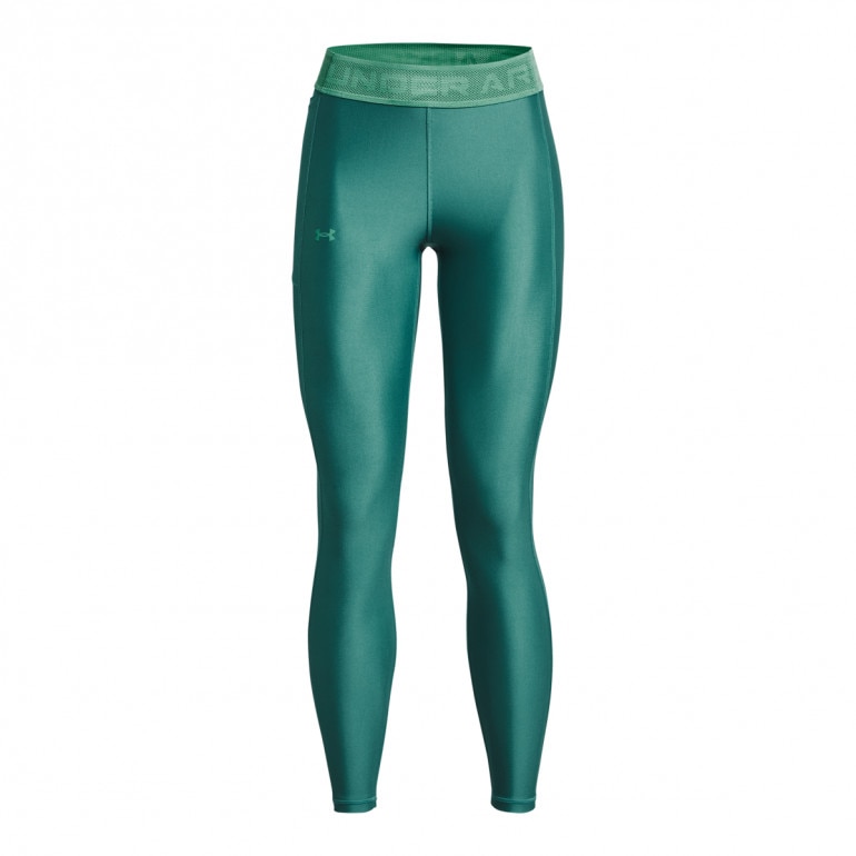 Damskie legginsy treningowe Under Armour Branded WB Leg - zielone