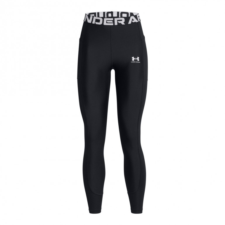 Damskie legginsy treningowe Under Armour Heatgear Rib Legging - czarne