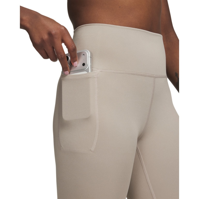 Damskie legginsy treningowe Under Armour Meridian Ankle Leg - beżowe