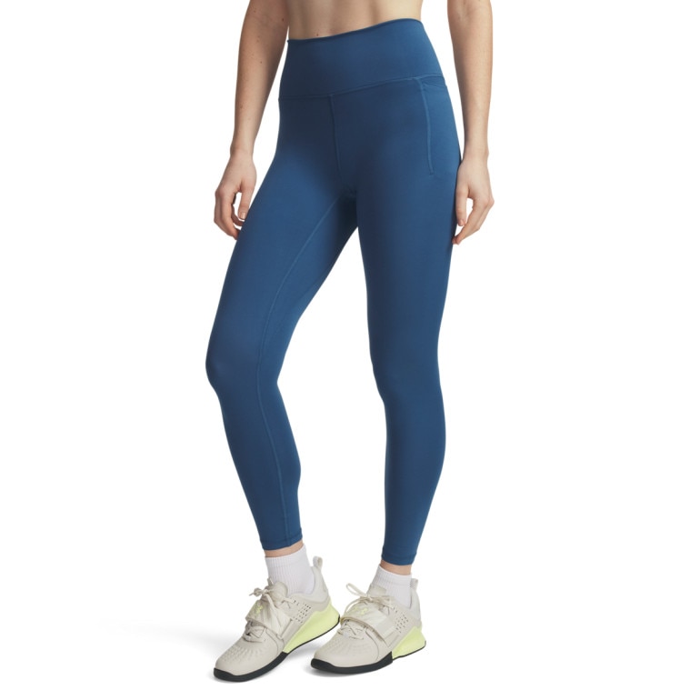 Damskie legginsy treningowe Under Armour Meridian Ankle Leg - niebieskie