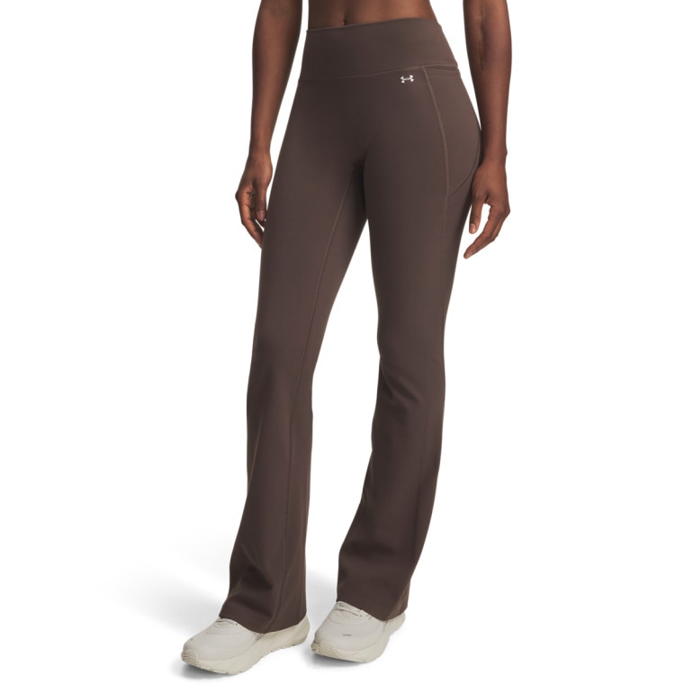 Damskie legginsy treningowe Under Armour Motion Boot Cut - brązowe