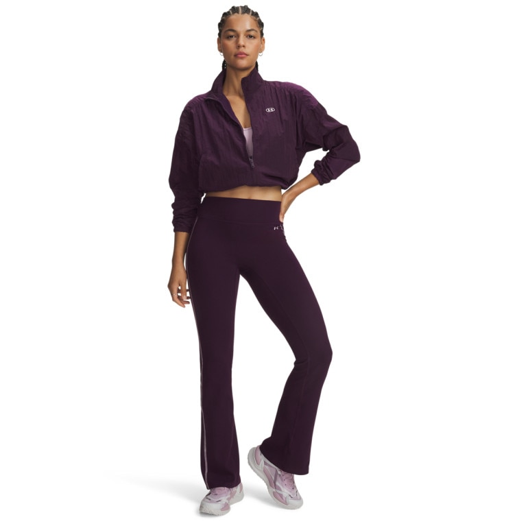 Damskie legginsy treningowe Under Armour Motion Novelty Boot Cut - fioletowe