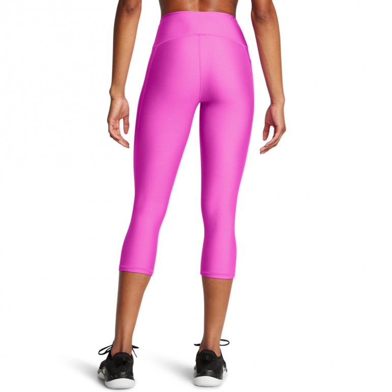 Damskie legginsy treningowe Under Armour Tech Hi Capri - różowe