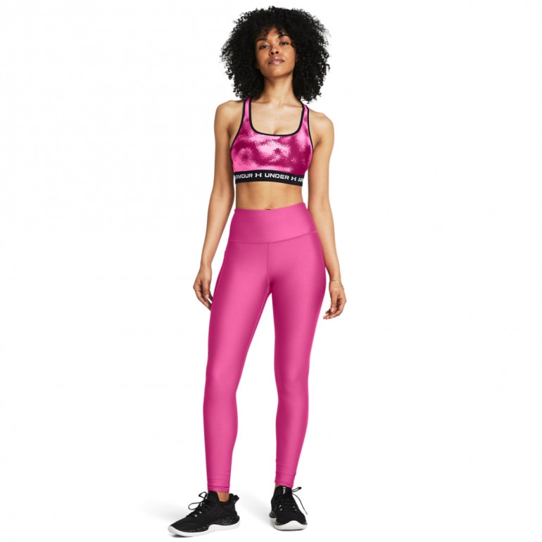 Damskie legginsy treningowe Under Armour Tech HiRise Legging - różowe