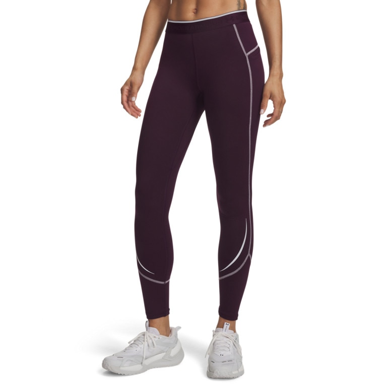 Damskie legginsy treningowe Under Armour UA ColdGear Elite Legging - fioletowe