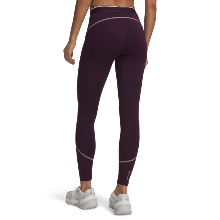 Damskie legginsy treningowe Under Armour UA ColdGear Elite Legging - fioletowe