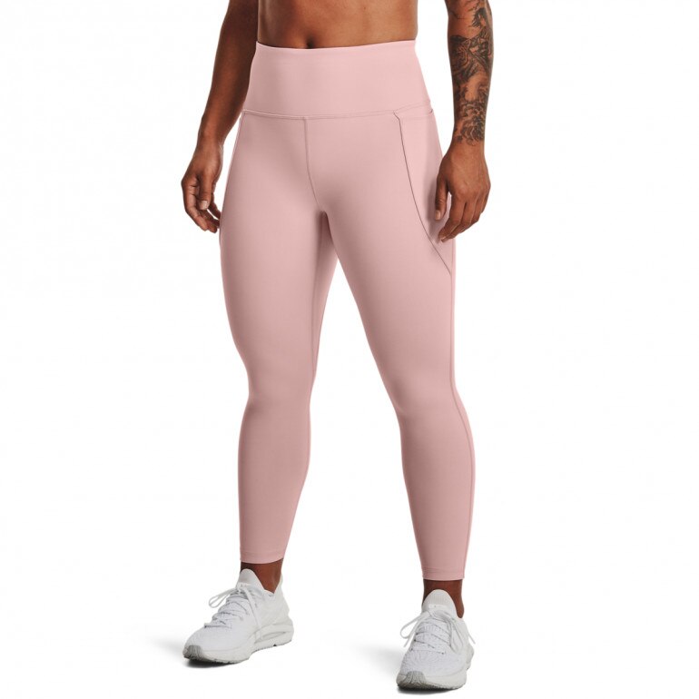 Damskie legginsy treningowe UNDER ARMOUR UA HydraFuse Ankle Leg - różowe