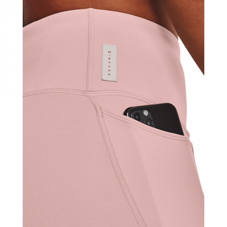 Damskie legginsy treningowe UNDER ARMOUR UA HydraFuse Ankle Leg - różowe