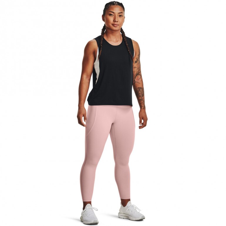Damskie legginsy treningowe UNDER ARMOUR UA HydraFuse Ankle Leg - różowe