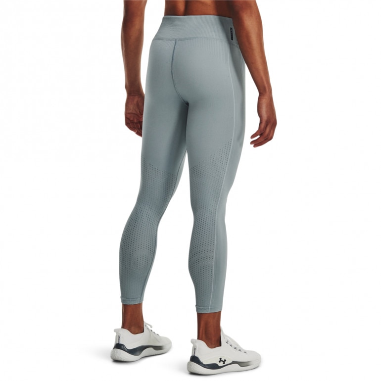 DAMSKIE LEGGINSY TRENINGOWE UNDER ARMOUR UA RUSH SEAMLESS ANKLE LEG - szare