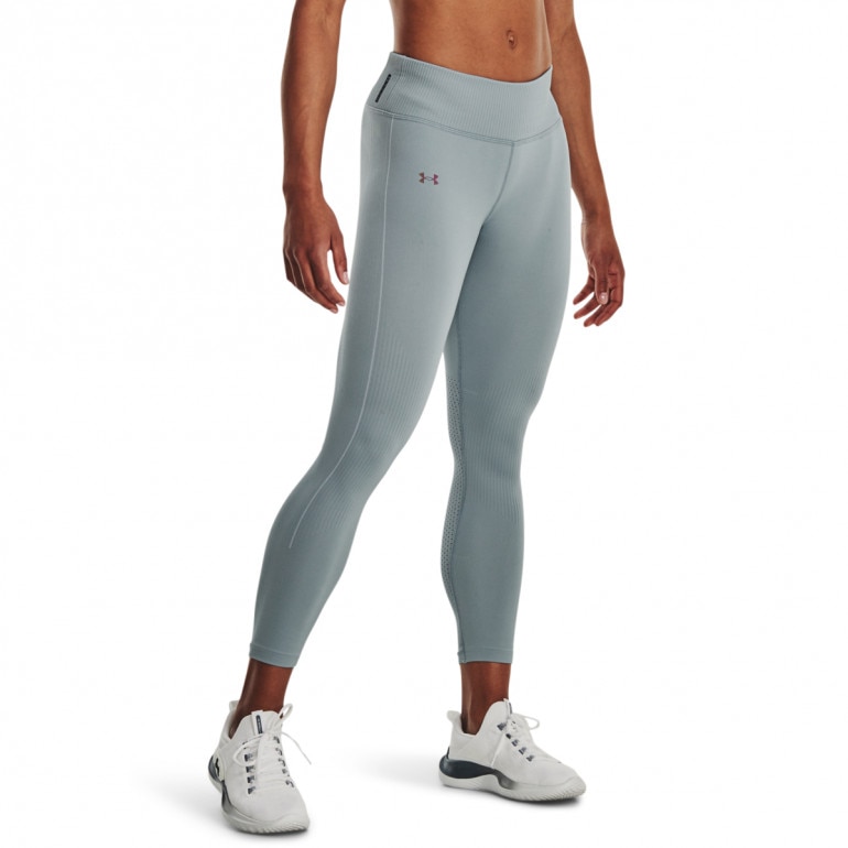 DAMSKIE LEGGINSY TRENINGOWE UNDER ARMOUR UA RUSH SEAMLESS ANKLE LEG - szare
