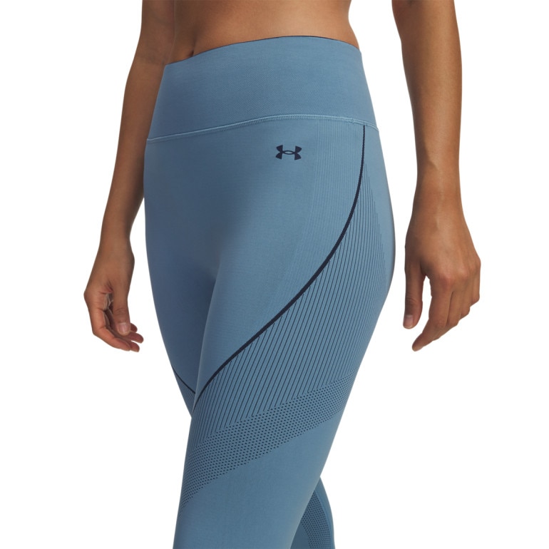 Damskie legginsy treningowe Under Armour UA Vanish Seamless Legging - niebieskie