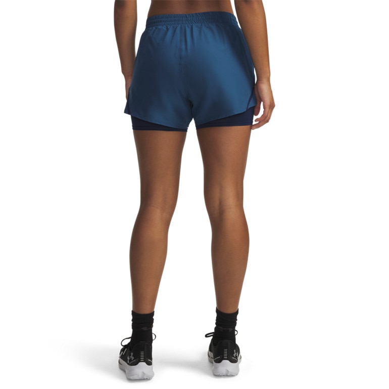 Damskie spodenki do biegania Under Armour UA Fly By 2in1 Short - niebieskie