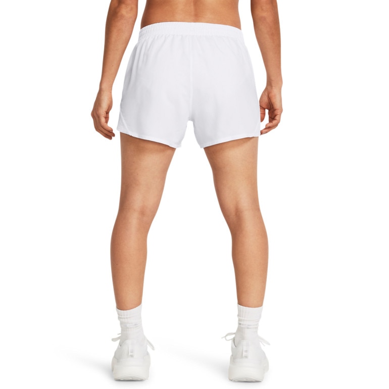 Damskie spodenki do biegania Under Armour UA Fly By 3'' Shorts - białe