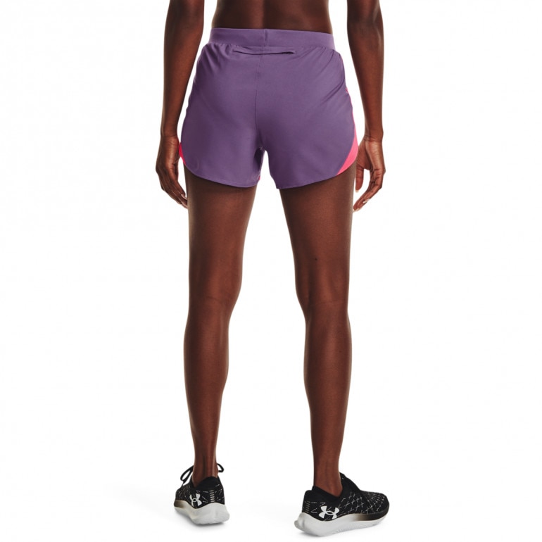 Damskie spodenki do biegania UNDER ARMOUR UA Fly By Elite 3'' Short - fioletowe