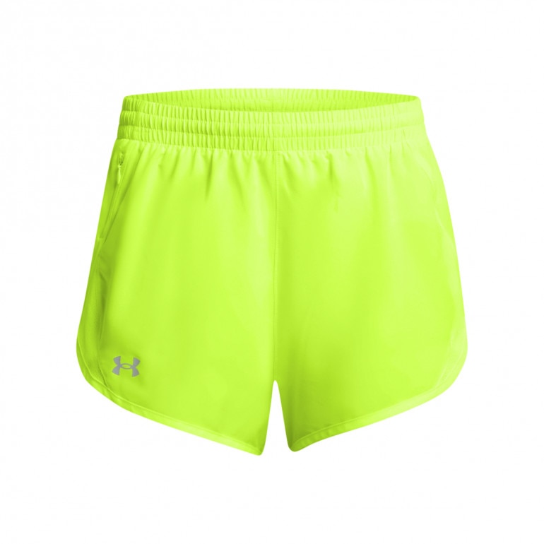 Damskie spodenki do biegania Under Armour UA Fly By 3'' Shorts - zielone 