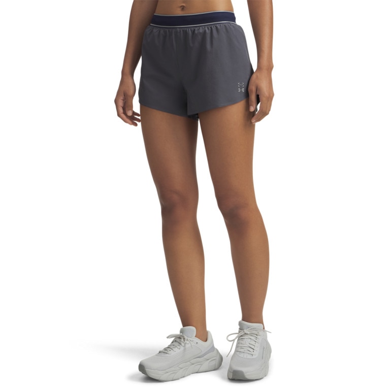 Damskie spodenki do biegania Under Armour UA Halo Run Shorts - szare 
