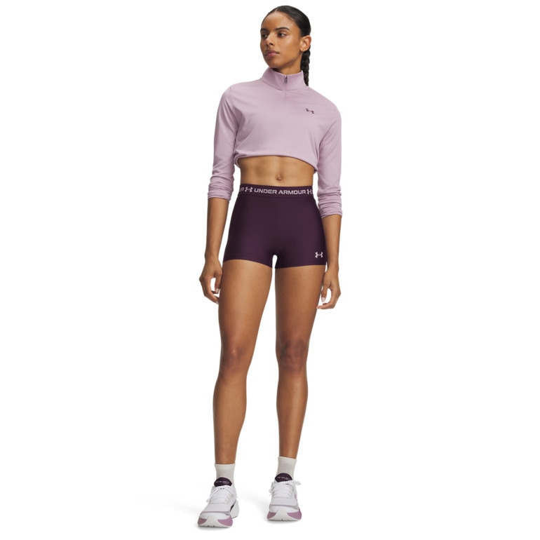 Damskie spodenki treningowe Under Armour HeatGear Shorty - fioletowe