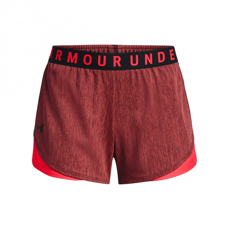 Damskie spodenki treningowe Under Armour Play Up Short 3.0 Twist - bordowe