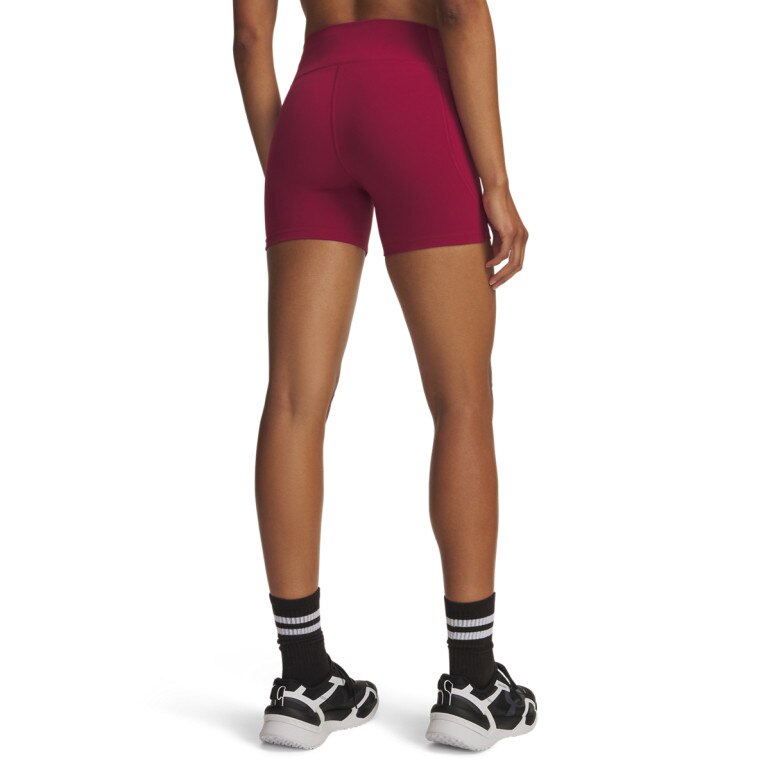 Damskie spodenki treningowe Under Armour UA Motion Middy - burgundowe