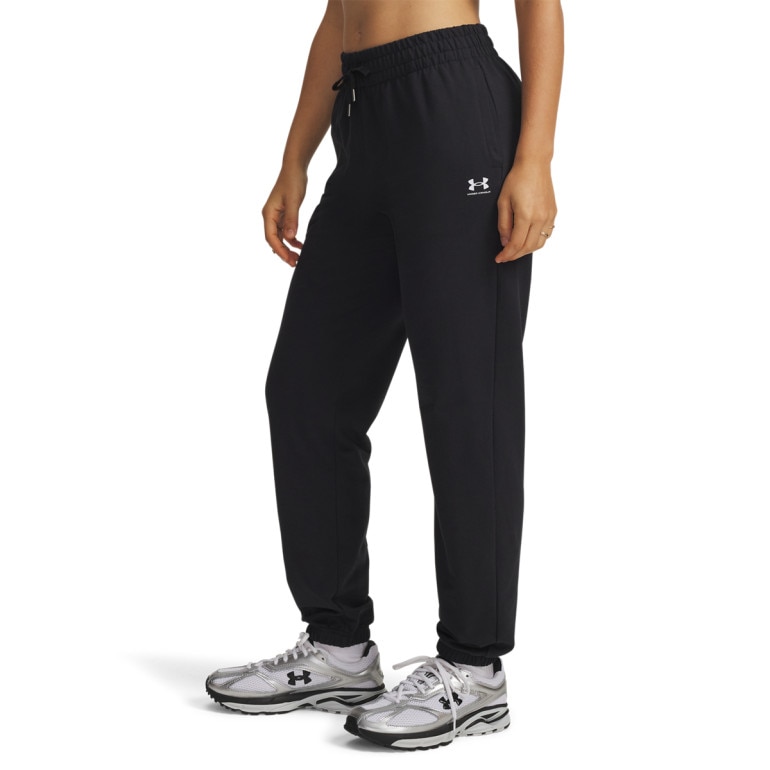 Damskie spodnie dresowe joggery Under Armour Sport Terry Jogger - czarne