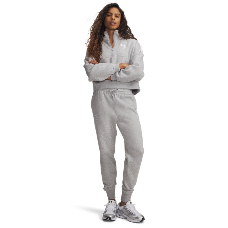 Damskie spodnie dresowe joggery Under Armour UA Icon Fleece - szare