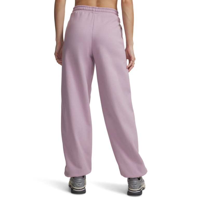 Damskie spodnie dresowe Under Armour Icon Flc Gym Pant - różowe