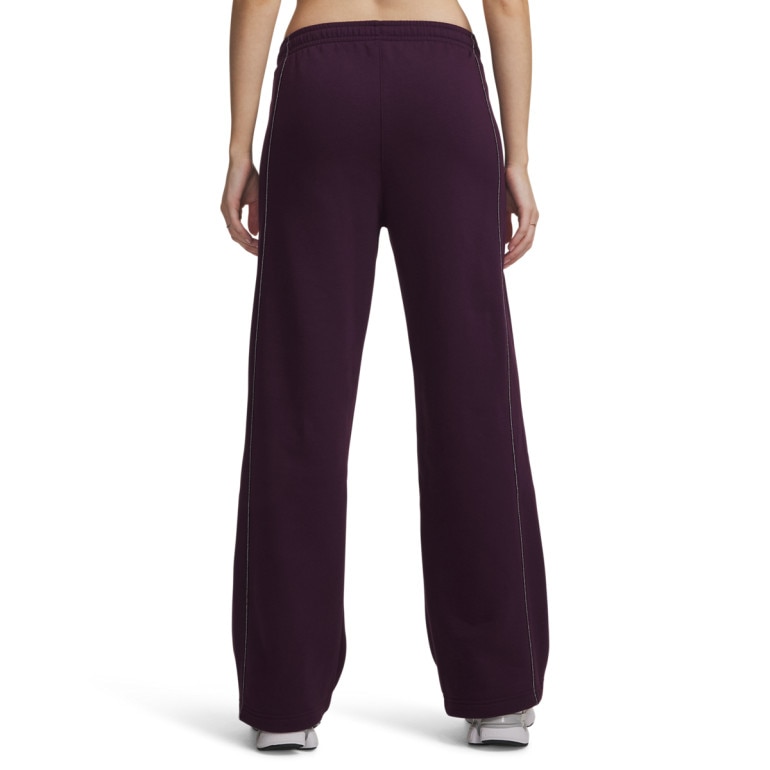 Damskie spodnie dresowe Under Armour Rival Shimmer Pant - burgundowe