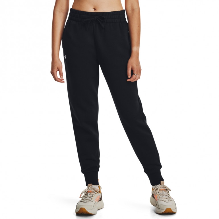 Damskie spodnie dresowe Under Armour UA Rival Fleece Jogger - czarne