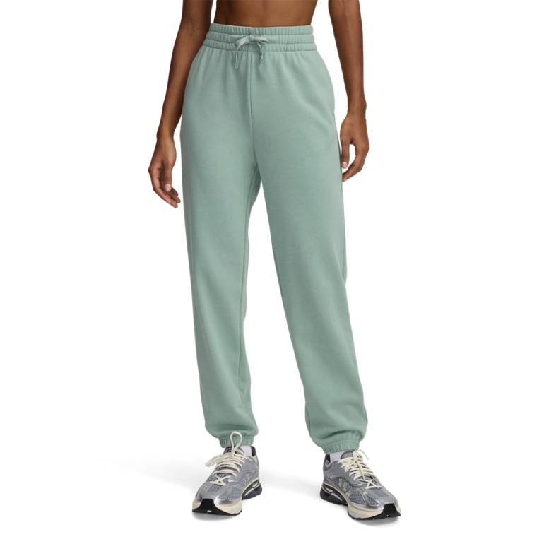Damskie spodnie dresowe Under Armour UA Rival Terry Jogger - zielone