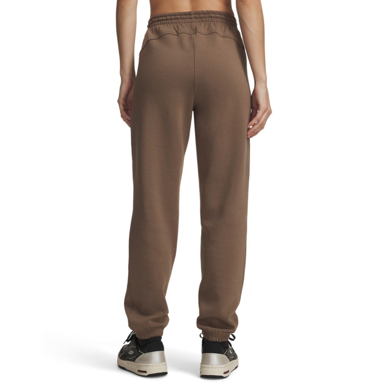 Damskie spodnie dresowe Under Armour Unstoppable Flc Gym Pant - brązowe