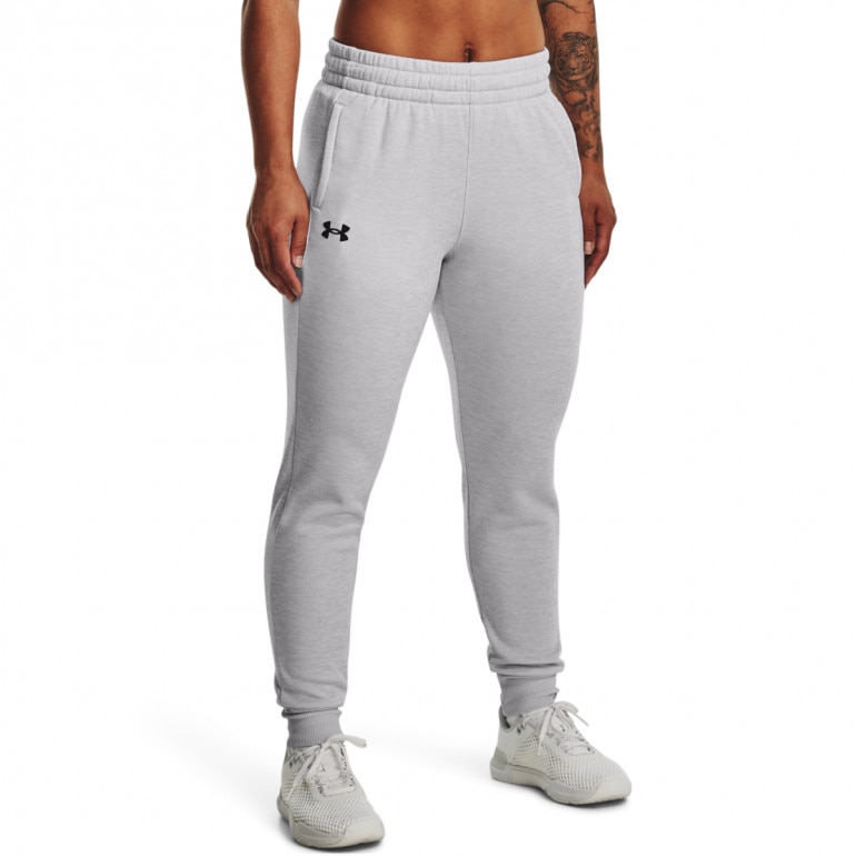 Damskie spodnie treningowe Under Armour Fleece Jogger - szare