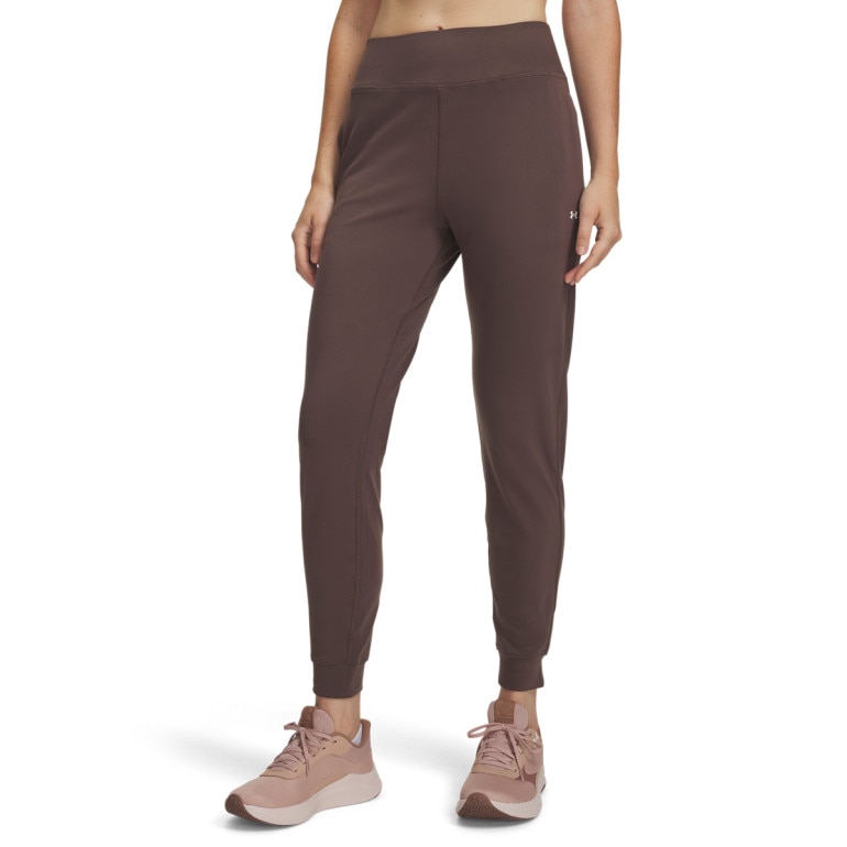 Damskie spodnie treningowe Under Armour Motion Jogger - brązowe