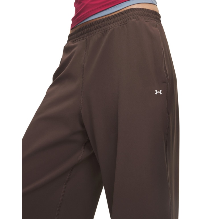 Damskie spodnie treningowe Under Armour Motion Wide Leg Pant - brązowe